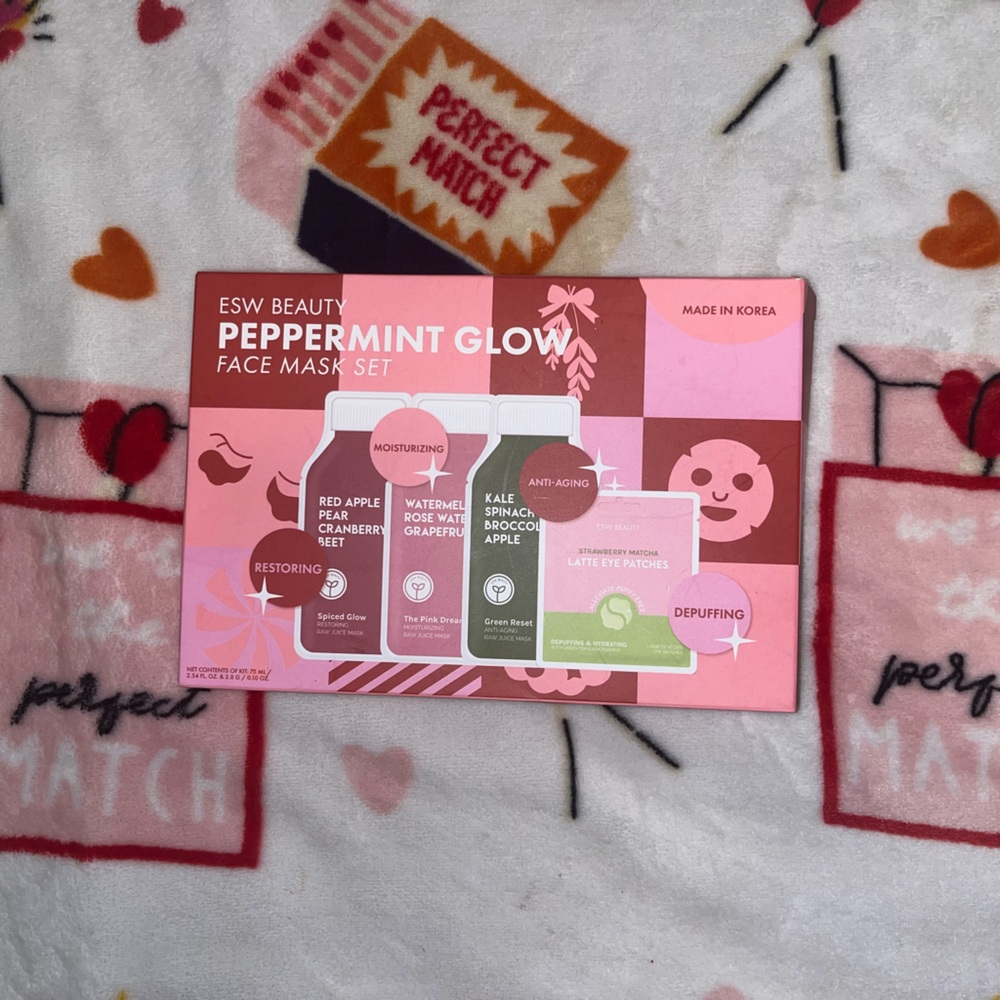ESW Beauty Peppermint Glow Face Mask Set